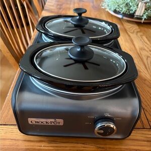 Crock Pot Hook Up Double 1-qt Connectable Entertaining System